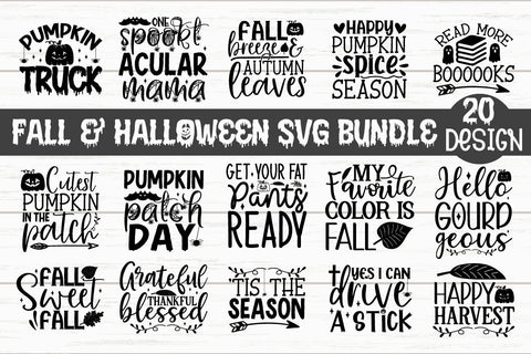 Fall & Halloween SVG Bundle SVG akazaddesign 