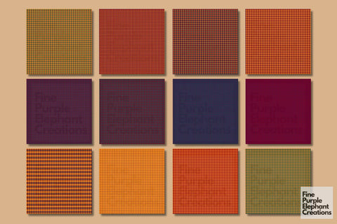 Fall Harvest Plaid | Texture Background Digital Pattern Fine Purple Elephant Creations 