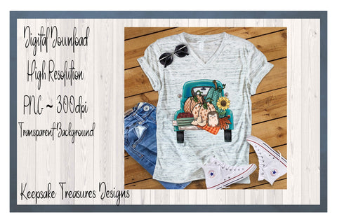 Fall Hedgehog Country Truck, Png Sublimation Design Sublimation Keepsake Treasures Designs LLC. 