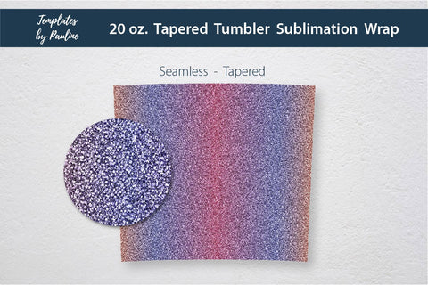 Fall Hot Pink Glitter Seamless Skinny Tumbler Sublimation Wrap PNG Sublimation Templates by Pauline 