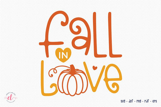 Fall in Love Cut File, Fall SVG, Autumn SVG SVG CraftLabSVG 