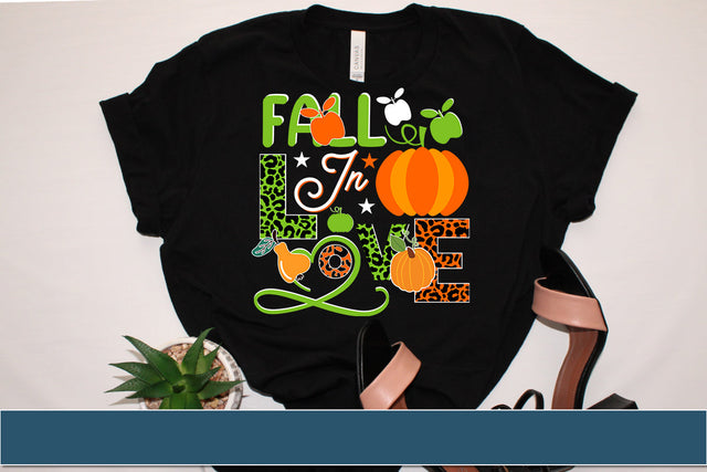 Fall In Love Sublimation PNG File SVG DesignPlante 503 