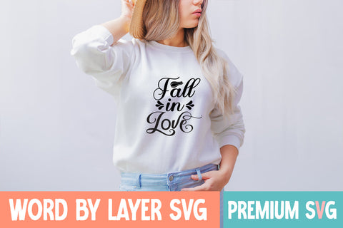 Fall In Love SVG CUT FILE SVG Blessedprint 