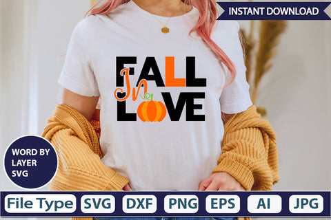 Fall In Love SVG Cut File SVG DesignPlante 503 