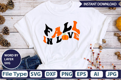 Fall In Love SVG Cut File SVG DesignPlante 503 