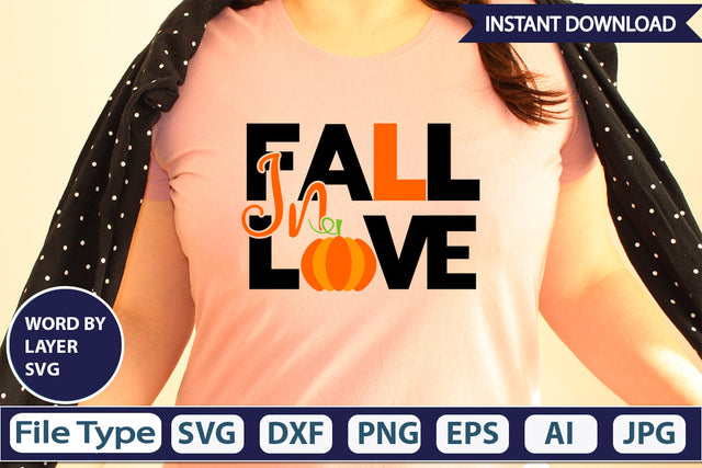 Fall In Love SVG Cut File SVG DesignPlante 503 
