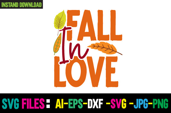 Fall in Love SVG Cut File SVG Newmockups 