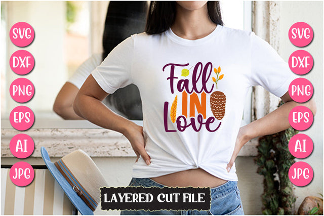 Fall in Love SVG Cut File SVG Newmockups 