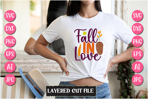 Fall in Love SVG Cut File SVG Newmockups 