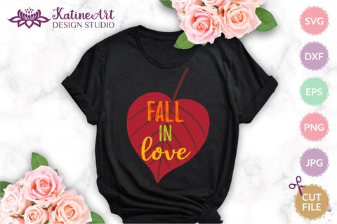 Fall in love svg Fall sayings svg Love svg Heart svg Fall Sign Quote svg Fall sayings svg Fall Quote svg Autumn quote Fall svg. Jpg, png, eps, dxf, svg cut file. SVG KatineArt 