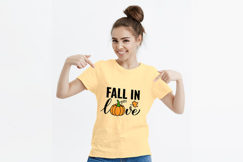 Fall in love SVG. Inspirational quote. Autumn design SVG LaBelezoka 