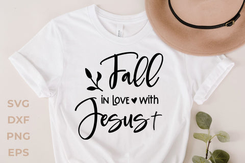 Fall in love with Jesus-Jesus fall-svg SVG KMarinaDesign 