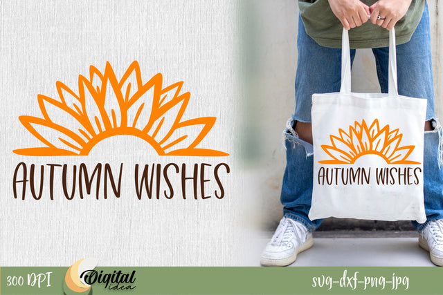 Fall inscription SVG . Autumn Wishes SVG. SVG Evgenyia Guschina 