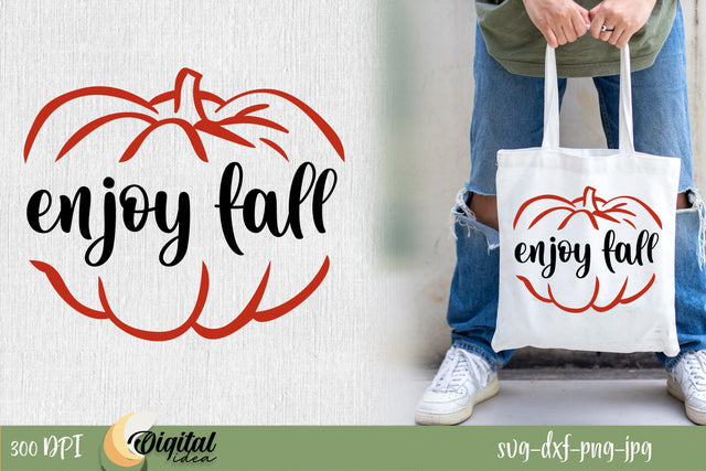 Fall inscription SVG. Enjoy Fall SVG. SVG Evgenyia Guschina 