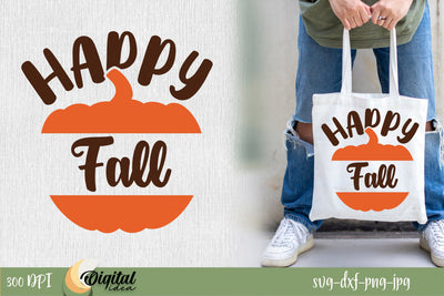 Fall inscription SVG. Happy Fall SVG. SVG Evgenyia Guschina 