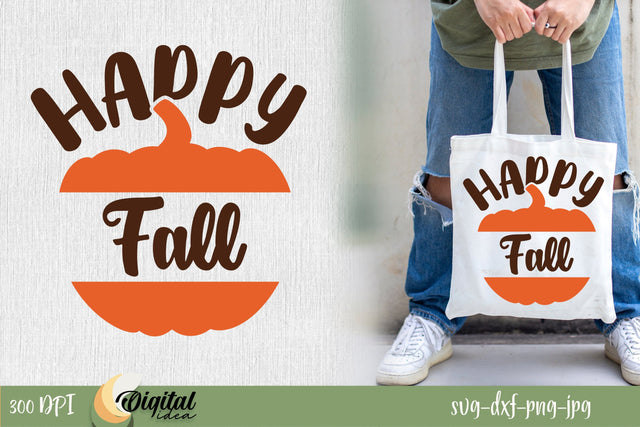 Fall inscription SVG. Happy Fall SVG. SVG Evgenyia Guschina 