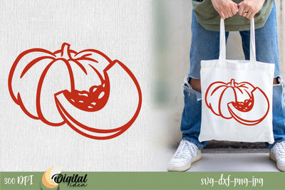 Fall inscription SVG . Red Pimpkin SVG. SVG Evgenyia Guschina 