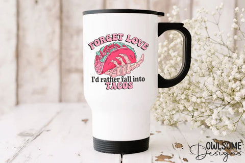 Fall Into Tacos Valentine's Day PNG Sublimation Owlsome.Designs 