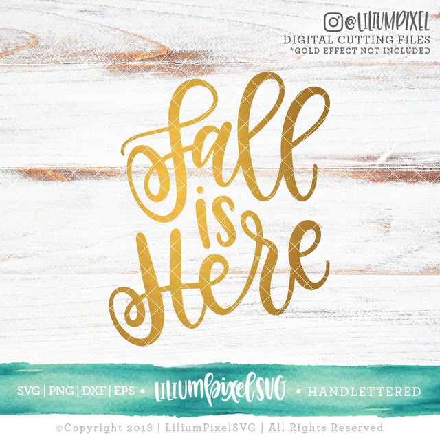 Fall is Here SVG Lilium Pixel SVG 