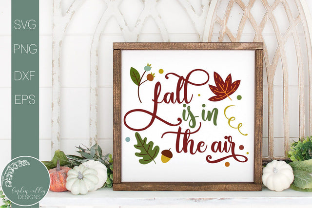 Fall Is In The Air SVG-Farmhouse Autumn Sign SVG SVG Linden Valley Designs 