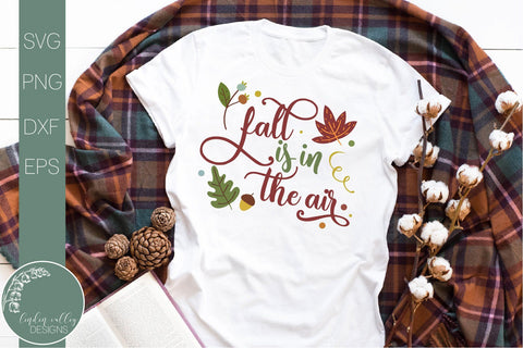 Fall Is In The Air SVG-Farmhouse Autumn Sign SVG SVG Linden Valley Designs 