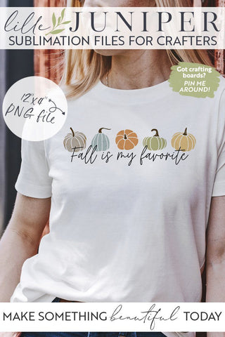 Fall is My Favorite | Shirt Sublimation | Pillow Sublimation | Sign Sublimation Sublimation LilleJuniper 