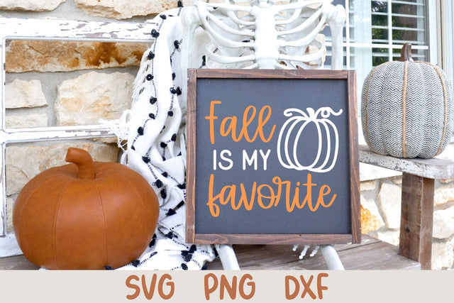 Fall is my Favorite SVG Cut File for Signs, Pillows SVG Shine Green Art 