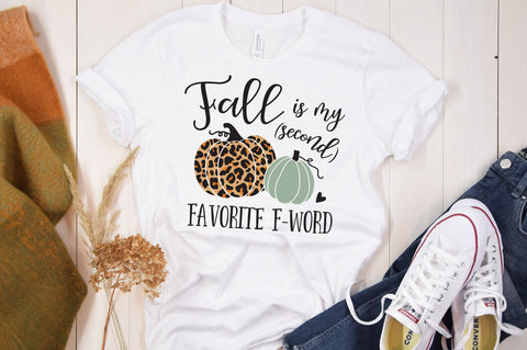 Fall Is My Second Favorite F-Word SVG SVG Caffeinated SVGs 