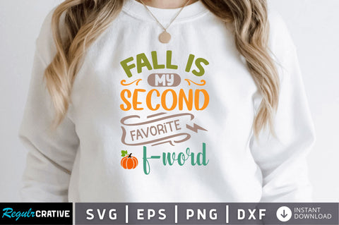 fall is my second svg SVG Regulrcrative 