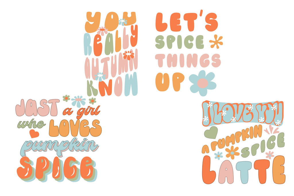 Fall Keychain Bundle. Hippie Keychain SVG. Keychain Quotes - So Fontsy