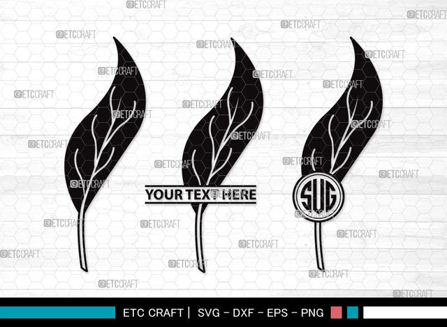 Fall Leaf Monogram SVG | Fall Leaves Svg | Autumn Leaf Svg | Thanksgiving SVG | Fall Leaf Clipart SVG ETC Craft 