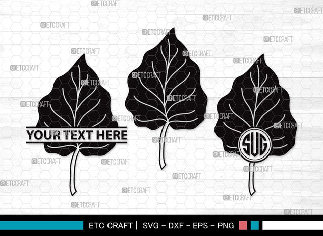 Fall Leaf Monogram SVG | Fall Leaves Svg | Autumn Leaf Svg | Thanksgiving SVG | Fall Leaf Clipart SVG ETC Craft 