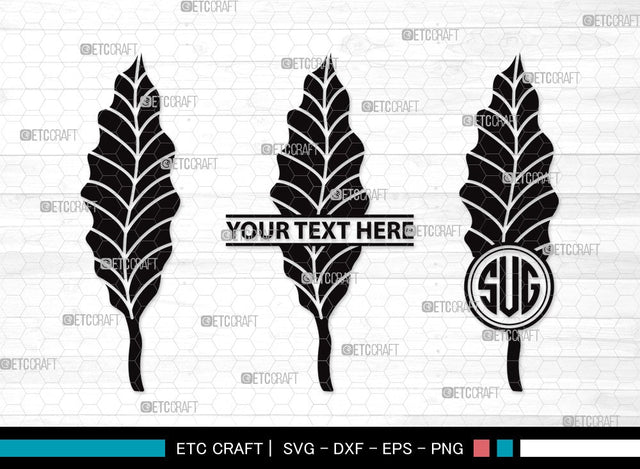 Fall Leaf Monogram SVG | Fall Leaves Svg | Autumn Leaf Svg | Thanksgiving SVG | Fall Leaf Clipart SVG ETC Craft 