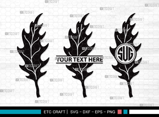 Fall Leaf Monogram SVG | Fall Leaves Svg | Autumn Leaf Svg | Thanksgiving SVG | Fall Leaf Clipart SVG ETC Craft 