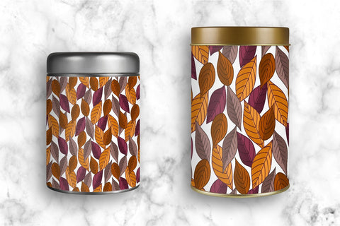 Fall leaves seamless pattern. Autumn digital paper Digital Pattern KatineArt 