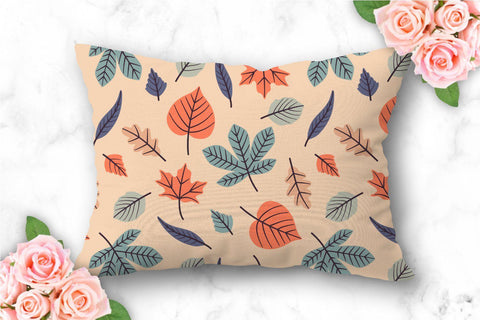 Fall leaves seamless patterns seasonal big bundle of 32 patterns. Autumn surface pattern design for textile and crafting. Jpg, Png Digital Pattern KatineDesign 