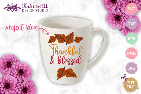 Fall Leaves svg Autumn Leaves Clipart bundle. Jpg, png, eps, dxf, svg cut file. SVG KatineArt 