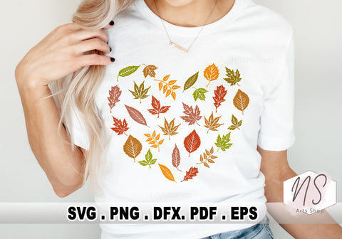 Fall Leaves SVG Files, Autumn svg file, Fall leaf bundle svg, Autumn Leaves svg, Leaf cut file SVG NS Arts Shop 