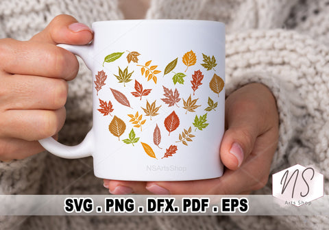 Fall Leaves SVG Files, Autumn svg file, Fall leaf bundle svg, Autumn Leaves svg, Leaf cut file SVG NS Arts Shop 
