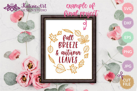 Fall Leaves svg Leaf Svg Leaves Svg Fall svg Autumn Leaves Clipart bundle. Jpg, png, eps, dxf, svg cut file. SVG KatineArt 