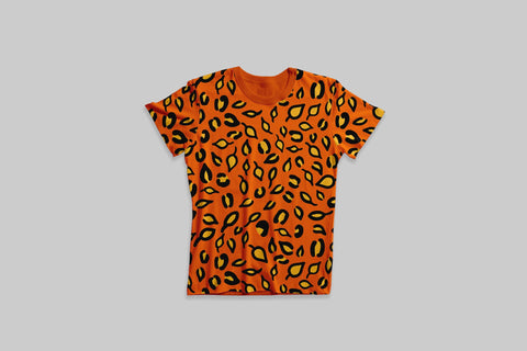 Fall leopard digital paper. Autumn leaves leopard print SVG Digital Pattern LaBelezoka 