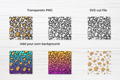 Fall Leopard digital paper. Maple leaves leopard print Digital Pattern LaBelezoka 