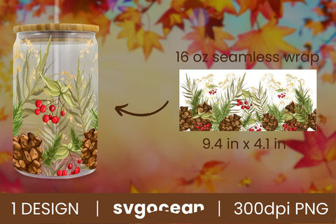 Fall Libbey Wrap | Beer Can | 16 Oz Libbey Glass SVG SvgOcean 