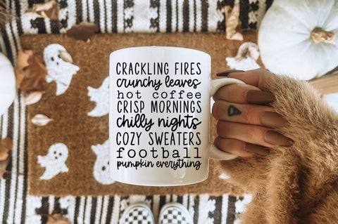 Fall List SVG - Autumn Bucket List, Thanksgiving SVG, Fall Sign T-shirt SVG Pickled Thistle Creative 