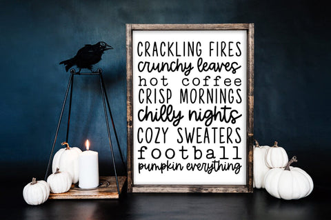 Fall List SVG - Autumn Bucket List, Thanksgiving SVG, Fall Sign T-shirt SVG Pickled Thistle Creative 