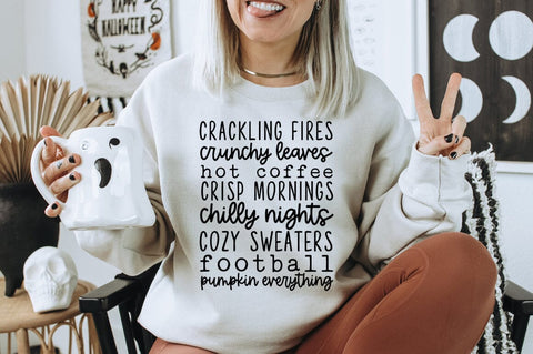 Fall List SVG - Autumn Bucket List, Thanksgiving SVG, Fall Sign T-shirt SVG Pickled Thistle Creative 