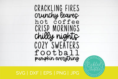 Fall List SVG SVG Pickled Thistle Creative 