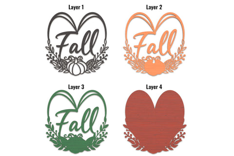 Fall Love 3D layered SVG cut files SVG Angel on Empire 