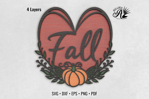 Fall Love 3D layered SVG cut files SVG Angel on Empire 