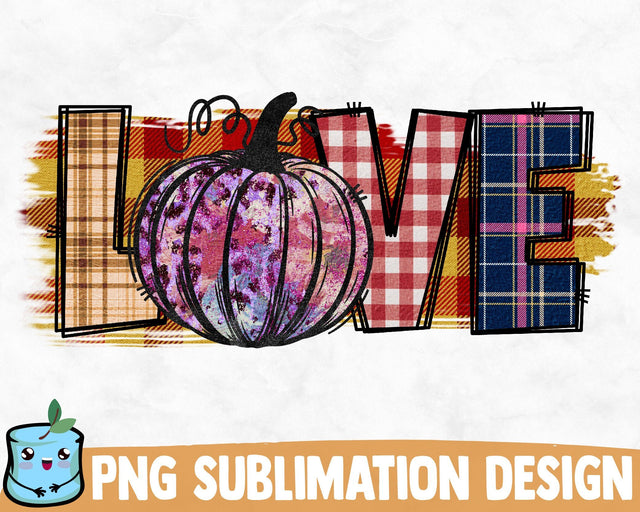 Fall Love Sublimation Design SVG MintyMarshmallows 